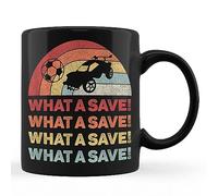 Tuantuyetvoi Vintage Retro What A Save Rocket Soccer Car League Black Coffee Mug 11oz