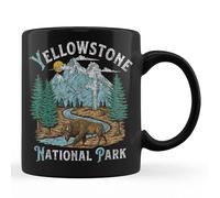 TUANTUYETVOI Wyoming Cowboy State National Park Grand Teton Yellowstone Cup 11oz Black Mug