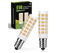 tuare E14 LED Bulb, 4w E14 LED Light Bulb Warm White 3000K, 75 LEDs Candle Bulb 40w Halogen Equivalent, Small Edison Screw Light Bulb SES, 550lm, CRI 80, AC220-230V, Non Dimmable, 2 Counts