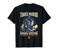Tuareg Amazigh Desert Warrior Blue Men Sahara Heritage Tee T-Shirt