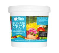 (Tub, 15kg) Elixir Gardens | Bumper Crop | Soluble Growmore |18:18:18 Complete Feed | General Purpose, All Round Fertiliser | Bag or Tub
