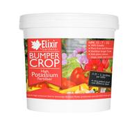 (Tub, 1kg) Elixir Gardens | Bumper Crop | High Potassium Fertiliser - 15 : 7 : 32 + 3Mg | For Large Fruit and Colourful Flowers | Bag or Tub