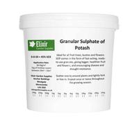 (Tub, 3kg) Elixir Gardens | Granular Sulphate of Potash/Potassium Sulphate | Fruit & Berries Fertiliser | 100g - 25kg in Bag or Tub