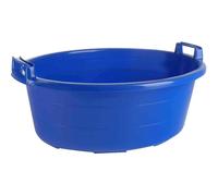 Tub 60 L Blue Oval Laundry Basket Collector 75 cm High Handles Wash Round
