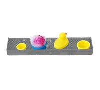 Tub Splash Guard for Kids Water Guard with Suction Cups | Tub Side Tray for Shower Sink Kitchen Corner RV Home Apartment Hotel