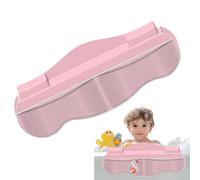 Tub Splash Guard - Kids Safety Barrier, Non-Slip Edge Design, Soft Flexible Material, Easy Installation Setup, Durable Bathroom Protector | Bathtub Toy Storage Organizer, Bath Time Play Area For Child