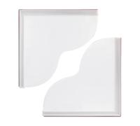 Tub Splash Guard Set - Rigid Panel Design, Easy Peel Stick Installation, Space Saving Bathroom Helper | Shower Sill Water Blocking Device Tool to Prevent Flode