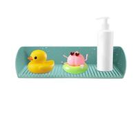 Tub Splash Guard - Silicone Tub Splash Guard for Kids - Non-slip Waterproof Bathroom Accessories, Bath Toy Tray Organizer for Kids Toddler Baby