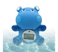 Tub Thermograph - Hippo Shape Cartoon Waterproof Tool,Water Temperature Thermograph Floating - for Shower Room Home Hotel Kindergarten Boys Girls Parents Preschoolers