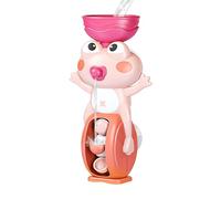 Tub Toys, Suction Cup Frog Bath Toy, Educational Water Play Activity to Sensory Play, Travel, Pool, Hotel, Indoor and Outdoor Use, for Boys & Girls, Blue, Green & Pink