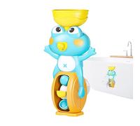 Tub Toys, Suction Cup Frog Bath Toy, Educational Water Play Activity to Sensory Play, Travel, Pool, Hotel, Indoor and Outdoor Use, for Boys & Girls, Blue, Green & Pink