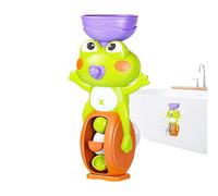 Tub Toys, Suction Cup Frog Bath Toy, Educational Water Play Activity to Sensory Play, Travel, Pool, Hotel, Indoor and Outdoor Use, for Boys & Girls, Blue, Green & Pink