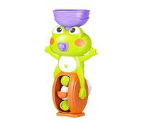 Tub Toys - Waterfall Bathtub Toy, Suction Cup Frog Shape Water Educational Game, Age 3+ Boys Girls Sensory Play, Home Pool Travel Hotel Outdoor, Interactive Gear Bathroom Accessory