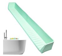 Tub Water Splash Guard, Silicone Water Guard, Tub Shelf with Suction Cups Bathroom Toy Holder for Toilet Shower Travel Kitchen Toiletry Sink Camping Kids