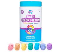 Tub Works® Bath Colour Fizzies, 150 Count | Nontoxic & Fragrance-Free | Fizzy, Bath Colour Tablets for Kids | Create Fun Bath Colours | Water Tablets in 7 Colours for Variety | Bath Bombs Kids Bath