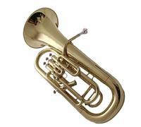 Tuba B Flat Four Key Euphonium Beginner Lacquered Gold