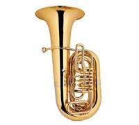 Tuba Brass Four Rotary Tuba Gold Lacquer