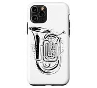 Tuba Drawing Orchestra Jazz Music Case for iPhone 11 Pro