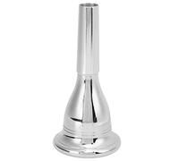 Tuba Horn Mouthpiece 13.3mm, Bass Brass Copper Mouthpiece for Musical Instruments, Durable Copper Alloy with Anti - Design, Perfect for Professional Tuba Players and Begi (Silver)