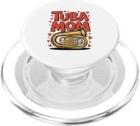 Tuba Mom Tubist Mother Instrument Band PopSockets PopGrip for MagSafe