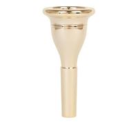Tuba Mouthpiece, Large Size Brass Gold-Plated, CNC Integrated with Polished Inner Wall for Smooth Airflow, Organ-Like Sonority, Present-Ready with Exquisite Packaging, 1.9 x 3.9 in