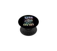 Tuba Players Keep It Low Key Music Pun PopSockets Adhesive PopGrip