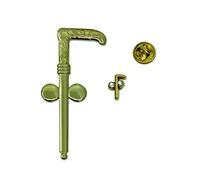 Tubal Cain Gold Auto Emblem Lapel Pin Masonic Combo Pack