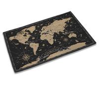 TUBAMQ Door Mat 17x30 Inch,Vintage World Map Welcome Mats Home Decor Farmhouse Doormats,Decorations for Front Door,Indoor,Outdoor