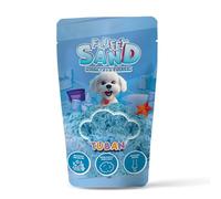 TUBAN Fluffy Sand - Fluffy Dynamic Sand 90 g - Play Sand - Kinetic Sand for Children - Toy - Non-Sticky - Lightweight - for Molds - Color Blue