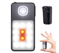 Tubasion Running Light USB-C Rechargeable, 3 Modes Upgraded 2-uses Clip on Torch, IPX7 Waterproof Compact LED Flashlight for Working, Cycling, Running, Camping and Safety Warning (Black)