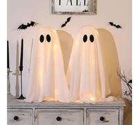 TUBAWD 2Pcs Halloween Decor, Halloween Decorations, Halloween Ghost Ornament Halloween Ornaments Ghost Bedroom Halloween Decorations Bedroom Ghost Decorations Halloween Costumes Ghosts of Halloween