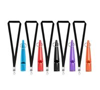 TUBAWD 5Pcs Dog Whistles, Dog Training Whistle, Professional Dog Whistles, Dog Training Whistle High Pitch Dog Whistles with Lanyard Keychain for Barking & Recall
