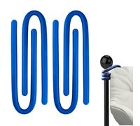 TUBAWD 5Pcs Set Walking Stick Accessories, Walking Stick Holder, Ties Crutches Holder Universal Stick Holders Cane Foam Mobility Accessories for Stop Walking Stick Falling Hang Crutche (Blue)