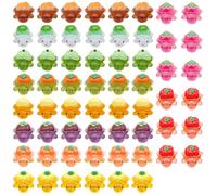 TUBAWD 60Pcs Mini Turtles, Mini Resin Turtles, Resin Animals-60Pcs Luminous Tiny Figurines for Garden, Dollhouse & DIY Craft