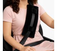 TUBAWD Mastectomy Pillow, Hysterectomy Pillow, Seat Belt Pillows for Mastectomy Post-Surgery Soft and Protection for Chest Chemotherapy Port Pacemaker, Abdominal Surgery for Women Gift (Gray) (black)