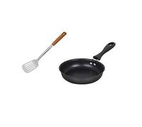 Tubayia 12 cm Mini Iron Frying Pan Fried Egg Pan Cooking Pot with Stainless Steel Ladle