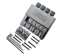 Tubayia 4 String Bass Saddle Headless Bridge Tailpiece with Screws & Wrench for Electric Bass Parts