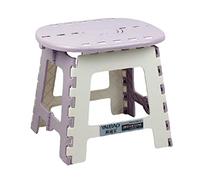 Tubayia Folding Stool Folding Step Stool Lightweight Plastic Ladder Non-Slip Folding Chairs for Kitchen Bathroom Dining Room (Purple 34 x 28 x 31 cm)