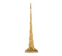 Tubayia Golden Burj Khalifa Statue Landmark Building Model Decorative Figure Replica Home Office Table Decoration