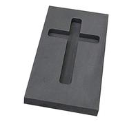 Tubayia Graphite form graphite cast iron bar mould for melting gold and silver (cross)