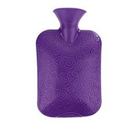 Tubayia Hot Water Bottle Winter Hot Water Bottle Bed Bottle Foot Hand Belly Back Warmer Heat Therapy (Purple)