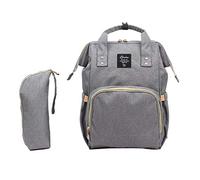 Tubayia Large Capacity Changing Bag Backpack Waterproof Changing Backpack Baby Grooming Bag (Grey)