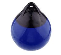 Tubayia PVC White/Blue 25cm Round Inflatable Boat Fender Heavy Duty Buffer Buoy Bumper