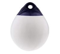 Tubayia PVC White/Blue 25cm Round Inflatable Boat Fender Heavy Duty Buffer Buoy Bumper