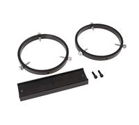 Tubayia Telescopic dovetail mounting plate with 2 telescopic tube rings for refractor telescopes