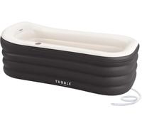 Tubble® Royale Inflatable Bathtub - Use as Hot and Ice Bath - Quick Set Up in 1min - Foldable Bathtub for Adults up to 188cm - Black Onyx - 255L