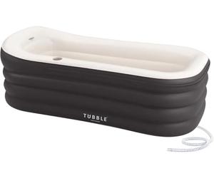 Tubble® Royale Inflatable Bathtub - Use as Hot and Ice Bath - Quick Set Up in 1min - Foldable Bathtub for Adults up to 188cm - Black Onyx - 255L