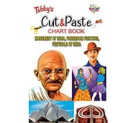 Tubbys Cut & Paste Chart Book Monument of India, Freemdom Fighters, Festivals of India