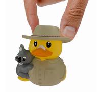 TUBBZ: Australia Australian Souvenir Mini Rubber Duck Collectable Toy 5 cm | Mini Vinyl Figure with Bathtub Display - Australian Travel Keepsake, Holiday Souvenir & Novelty Duck Gift