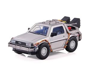 TUBBZ: Back to the Future DeLorean Time Machine Vehicle Display Toy 23 cm | Official Back to the Future Merch - Large Vehicle Display, Flux Capacitor Movie Car, Fan Decor & Collector Piece